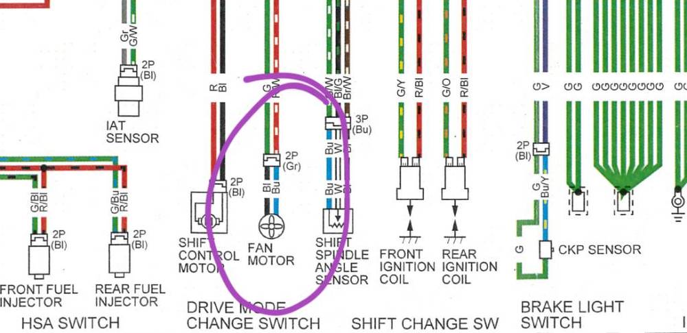 Honda Talon Cooling Fan Wiring